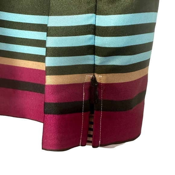 🌸 2/$25 NWT Talbots Black Blue Stripe Silky Tank - Picture 5 of 8